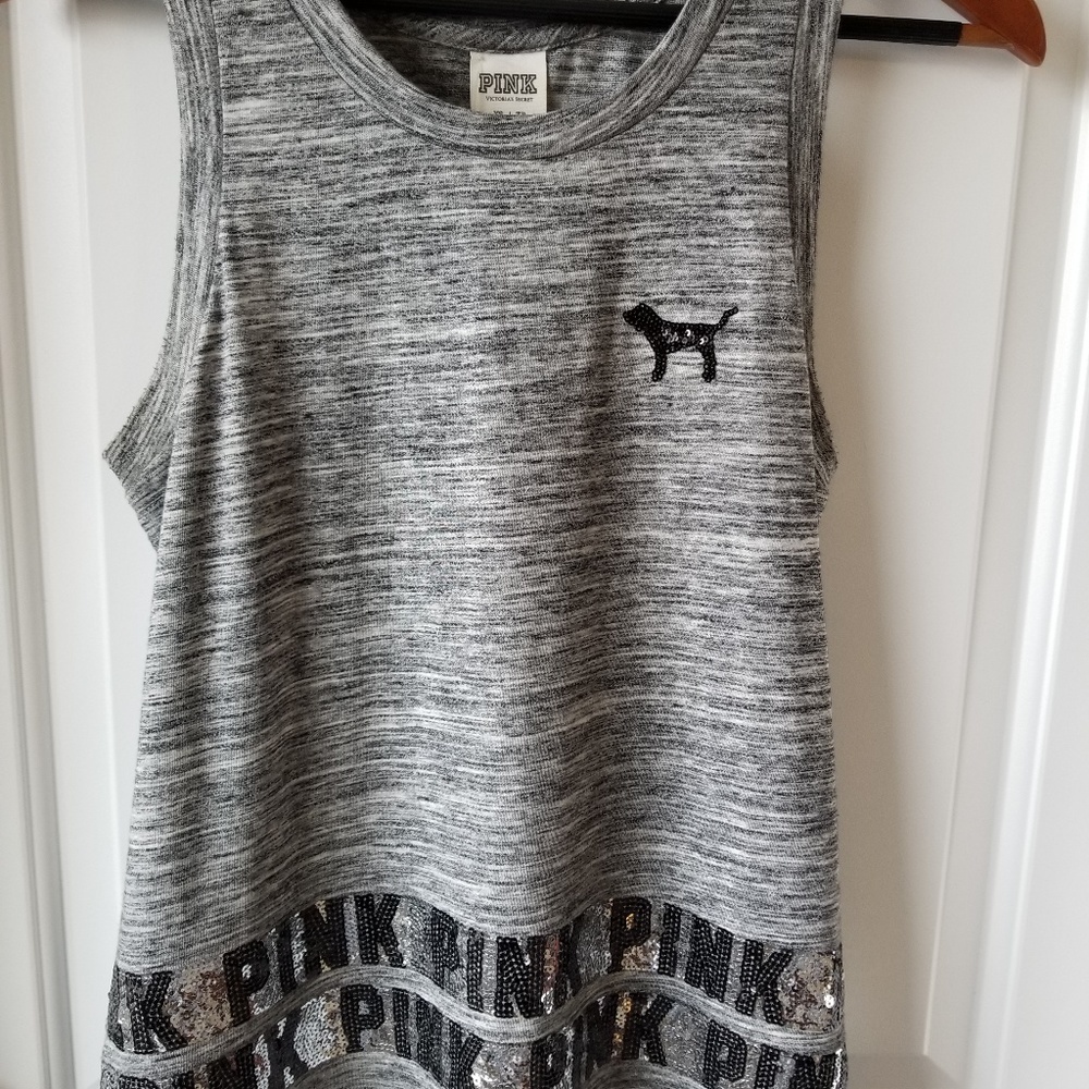 PINK Victoria's Secret Racerback Tank HTF!!